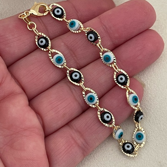Jewelry - 18k Gold Filled Evil Eye Bracelet